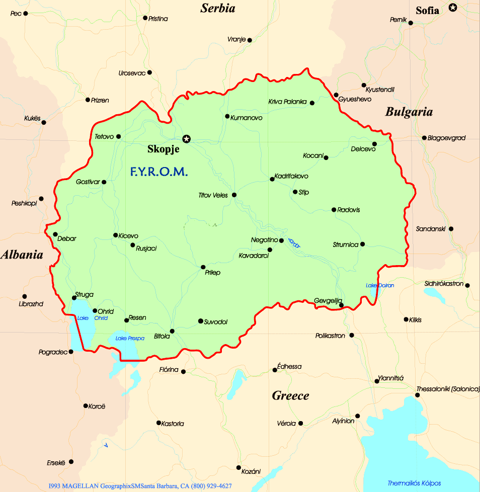 macedonia maps